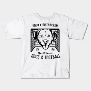 Dogs and Football Kids T-Shirt